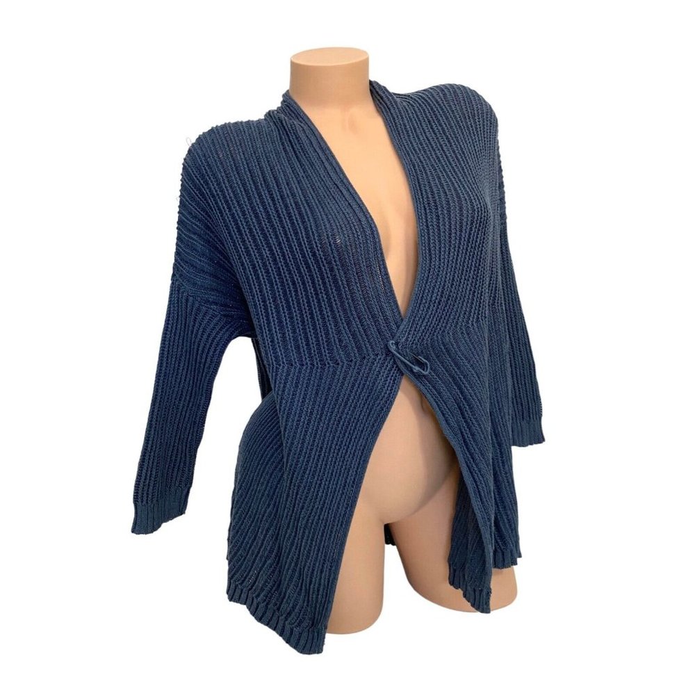 J.‎ JILL EXTRA SMALL PETITE Knit Cardigan 3/4 Sleeves Sweater Paperclip Button
